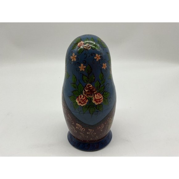 Russian Handpainted Wooden Nesting Dolls - Set of 5 - Tallest is 6" Dated 1992 - Picture 10 of 16